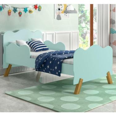Imagem de Mini Cama Infantil Com Guarda Nuvenzinha Verde