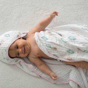 Imagem de Toalha de Banho Bebê Soft Com 3 Camadas De Fralda Baby Joy