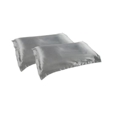 Imagem de Fronha De Seda Tamanho Queen King 2 Peças Seda Pura Natural De Amoreir