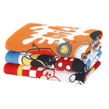 Imagem de Pano de Prato Döhler Mickey e Minnie 24 Sortidos 45x65cm 1 peça, 45x65