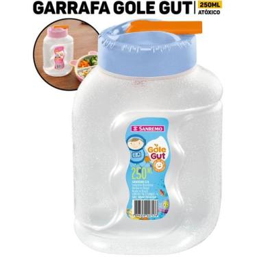 Imagem de Garrafa Infantil Sanremo 250ml C/ Bico E Tampa P/ Escola Água E Suco A