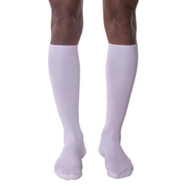 Imagem de Meião Futebol Masculina Adulto Selene, 34 a 38, Branco