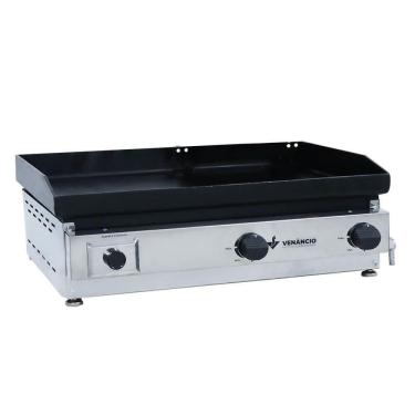 Imagem de Chapa Bifeteira A Gás Baixa Pressão 6,35mm Venâncio Em Aço Inox Deguste Luxo Com 65 Cm - C65 14213