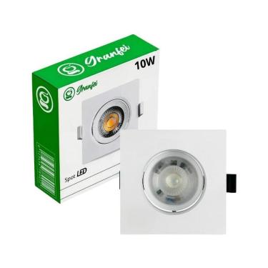 Imagem de Kit 1-5 Luminária Spot Led 10W Embutir Direcionável Bivolt