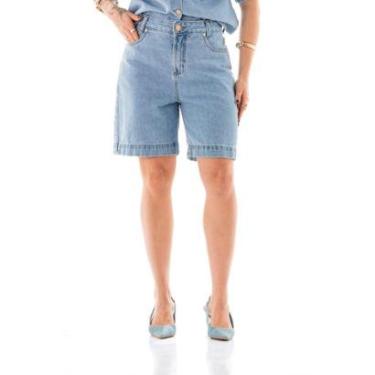 Imagem de Bermuda Jeans Feminina Arauto Mom-Feminino