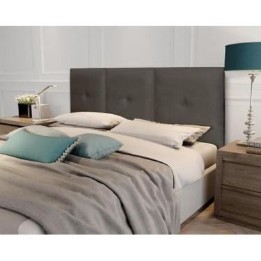 Imagem de Painel Cama Box Casal 1,44 Capricho Cor Marrom Comprar - Comprar Móvei