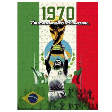 Imagem de Quebra-Cabeça Copa México 1970 - Brasil Tricampeão 300 Peças - Coleção