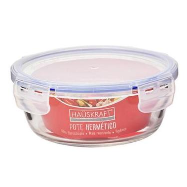 Imagem de Pote De Vidro Redondo Tampa Hermética 720ML Alimentos - HAUSKRAFT