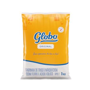 Imagem de Farinha de Trigo de 1 Kg, Tipo 1, Embalagem Plástica, Globo Original.