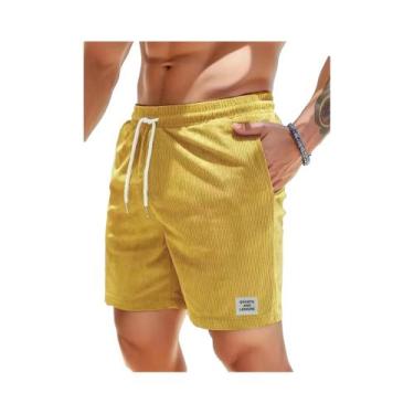 Imagem de Verão nova cor sólida rendas sweatpants veludo simples trimestre short