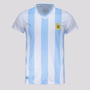 Imagem de Camisa Argentina Retrô 1990 Home - Masculino-Masculino