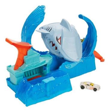 Imagem de Pista Hot Wheels City Robô Tubarão Color Shifters (Change) GJL12 Matte