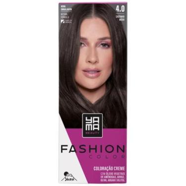 Imagem de Coloração Yama Fashion Color Tintura Tinta Cabelo Creme Mini Kit 4.0 C