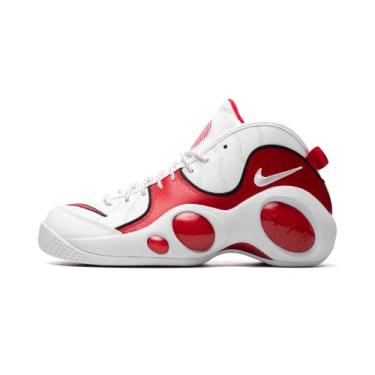 Imagem de Nike Tênis de basquete masculino Air Zoom Flight 95 OG True Red, Branco/vermelho verdadeiro, 9 US