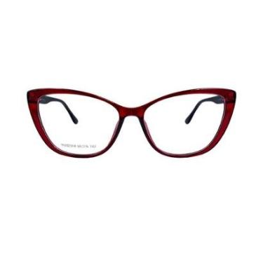 Imagem de Armação Para Óculos De Grau Feminina Leve Moderna Confortável-Feminino