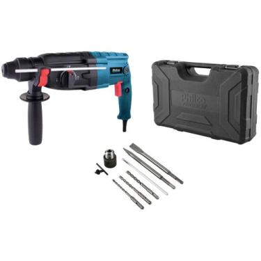 Imagem de Martelete Philco Force PMT01 900W Impacto De 3J 1400RPM 220V, Azul e P