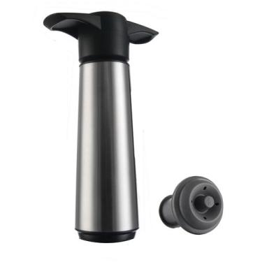 Imagem de Bomba Vacuo com 2 rolhas em Inox, ABS e borracha -Vacu Vin, 3 meses po