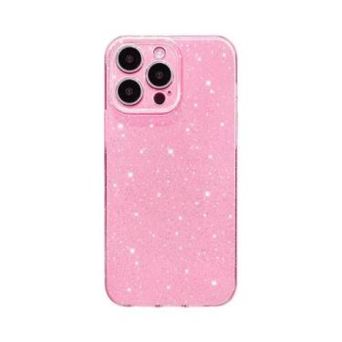 Imagem de Capa De Telefone Com Glitter Rosa Para iPhone 15 pro Max 14 plus 13 12