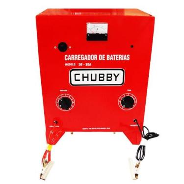 Imagem de Carregador de Bateria 30Ah 12V Carrega até 10 Baterias em Série - Chub