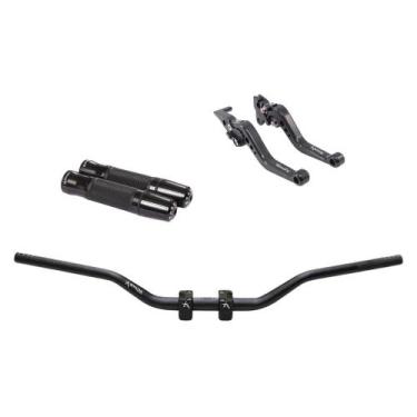 Imagem de Kit Manete Manopla Guidão Adaptador Falcon Xre Tornado Bros - NoBrand,