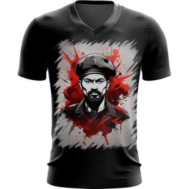Imagem de Camiseta Gola V Boina Comunista Vermelha 3 - Kasubeck Store®, Baby Loo