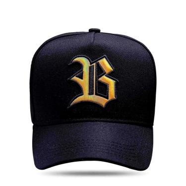 Imagem de Boné BLCK Brasil Aba Curva Snapback Logo Holografic Dourado-Masculino
