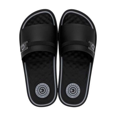 Imagem de Chinelo Slide Casual Arizona Gaspea Masculino Cartago Preto / Cinza 42-Masculino