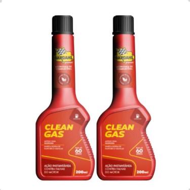 Imagem de Kit 2 Aditivo Gasolina Bardahl Clean Gas Limpeza Injetor Carburado Cor