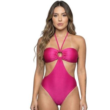 Imagem de Maiô Uv Suplex com Bojo Liso Bella Fiore Body Basico Para Piscina Conf