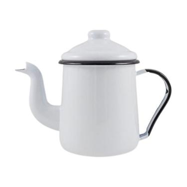 Imagem de Cafeteira Tradicional Esmaltada Ewel Linha Ágata 1.1L Cor:Marrom, Bran