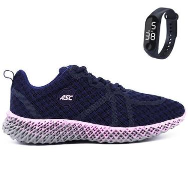 Imagem de Tênis Feminino Para Academia Caminhada Sola Reta Com Relógio GT3 w - C