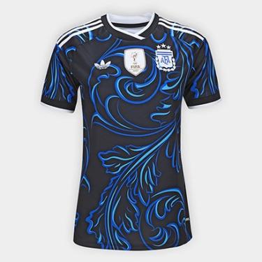 Imagem de Camisa Seleção Argentina Away 2026 s/nº Tocedor Adidas Originals Feminina-Feminino