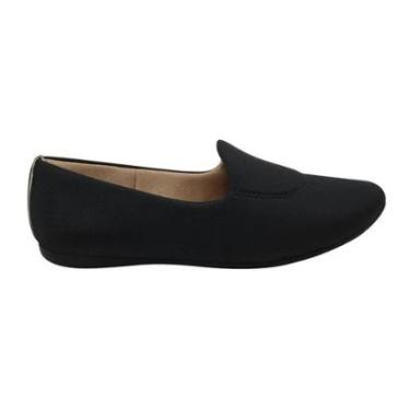 Imagem de Sapatilha Usaflex Feminina Bico Redondo Elastano Diabetes Casual T7524DB-Feminino