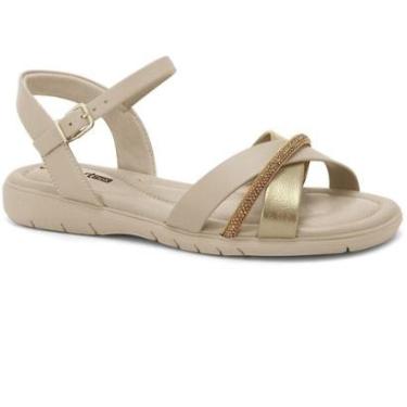 Imagem de Sandalia Feminina ComfortFlex Plus Conforto Strass Fascite Plantar Esporão Ortopédica R...
