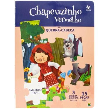 Imagem de Livro - Clássicos em Quebra-Cabeças: Chapeuzinho Vermelho