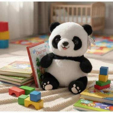 Imagem de Panda Pelúcia Médio Tuka Toy Antialérgico E Macio