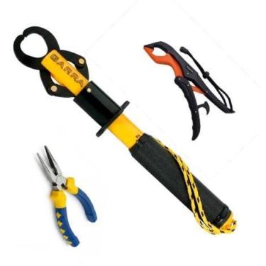 Imagem de Kit 3 Alicates Pesca Profissional Pega Peixe c /s Balança + Profield -