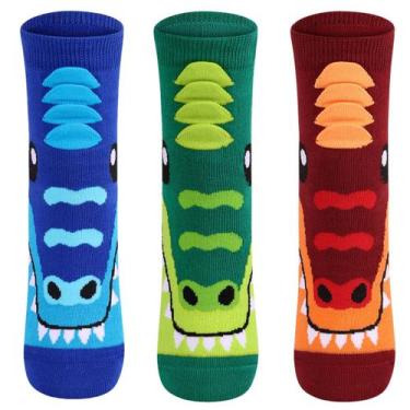Imagem de Meia Infantil Lupo Divertida Estampada Cano Médio Conforto Cor:Sapinho