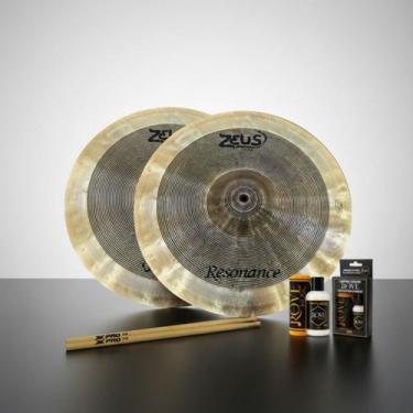 Imagem de Prato Zeus Resonance Hihat 14 Zrhh14 + Polidor Rove + Baqueta