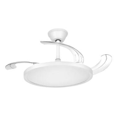 Imagem de Ventilador de teto retrátil elgin silence air pro 4 pás 6 vel branco, 