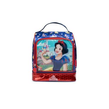 Imagem de Lancheira Térmica Infantil Feminina Branca de Neve Azul Escuro - Bagag