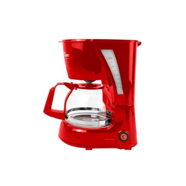 Imagem de Cafeteira Elétrica Kian CF-100 20 Xícaras Vermelha 600W com Jarra de Vidro Temperado 220V