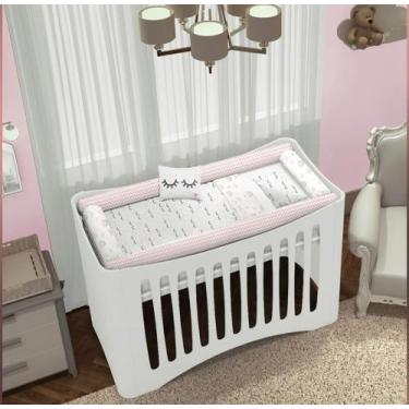 Imagem de Kit De Berço Rolinho Papi Baby Tamanho Americano Contem 08 Peças