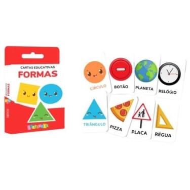 Imagem de Cartas Educativas Formas: Uma Jornada Criativa Incrível! - Di Brincar