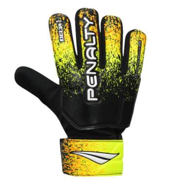 Imagem de Luva De Goleiro Penalty Delta 1 XXIII Adulto , 10, Preto, Amarelo, Lar