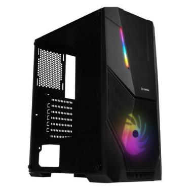 Imagem de Gabinete Gamer Fortrek Black Hawk 1Fan S/Fonte MidTower RGB ATX Latera
