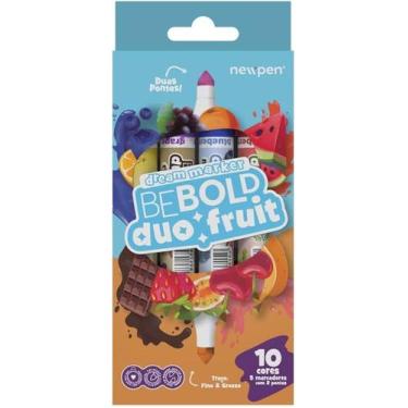 Imagem de Marcador Be Bold Duo Fruit com Duas Pontas - 5 Unidades - New Pen