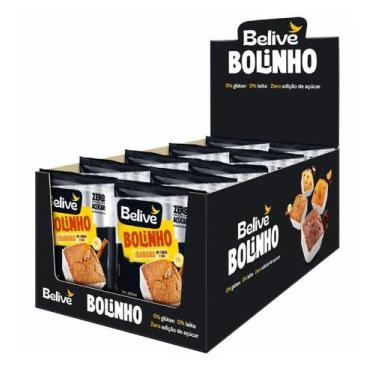 Imagem de Bolinho Belive Be Free Banana + Canela + Chia Contendo 10 Unidades De 