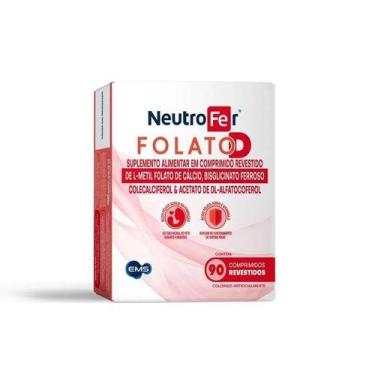 Imagem de NeutroFer Folato D Suplemento Alimentar Gestantes 90 comprimidos - EMS