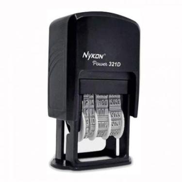 Imagem de Carimbo datador automático N312D num3.8 tinta Preta - Nykon